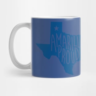 Amarillo Proud (Blue Ink) Mug